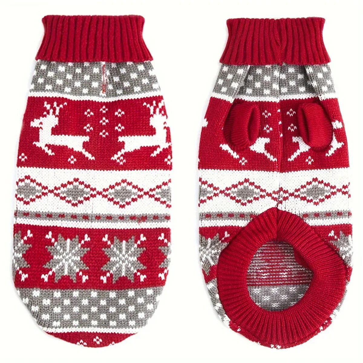Pull de Noël pour chien – maille acrylique, intérieur et extérieur