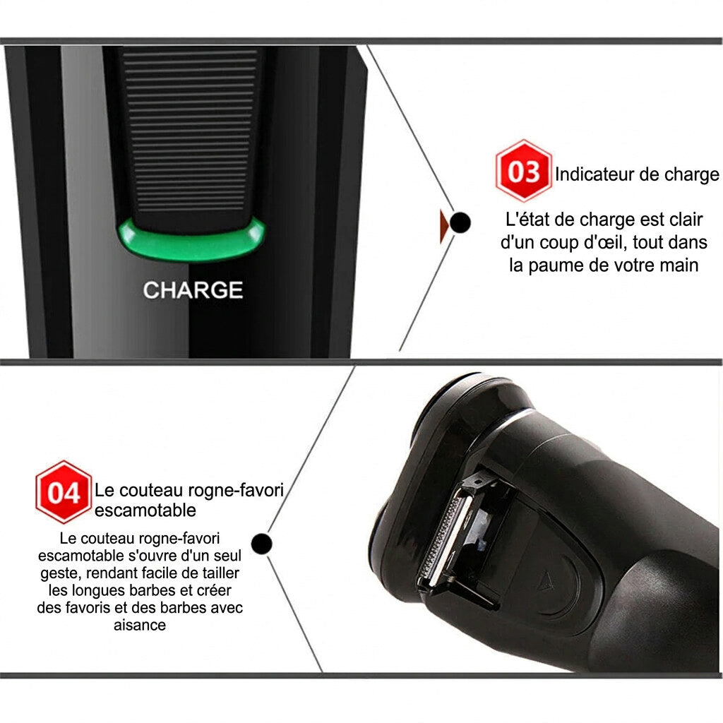 Rasoir avec caméra WiFi – surveillance discrète à distance