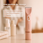 Rasoir intime électrique sans fil – deux têtes interchangeables, étanche