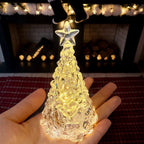 Sapin lumineux – petite veilleuse LED blanche de Noël