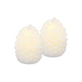 Set de 2 bougies led pomme de pin – ambiance festive