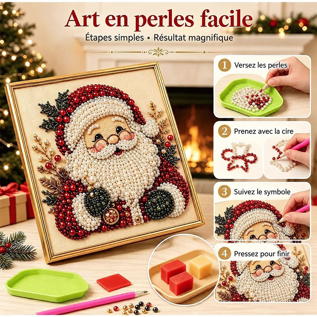 Set de peinture diamant – Père Noël, Sapin, Chaussette