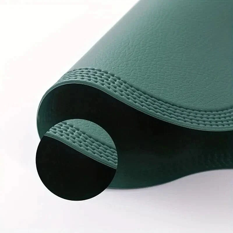 Set de table carrée – Motifs texturés et embossés en simili-cuir