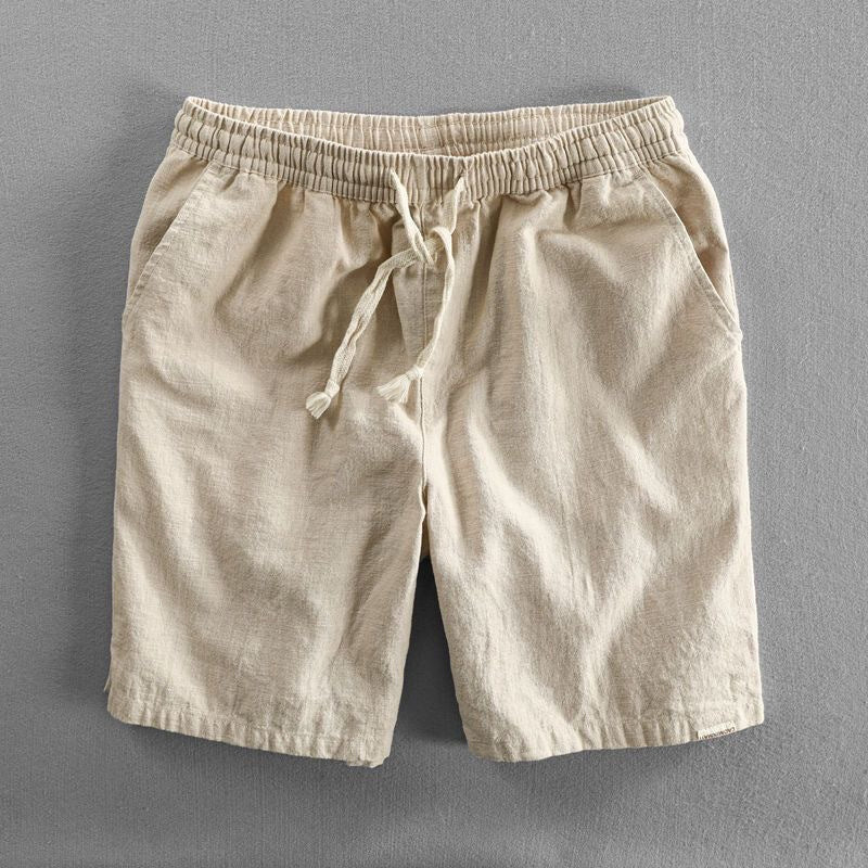 Short homme – coupe droite, taille élastique, poches