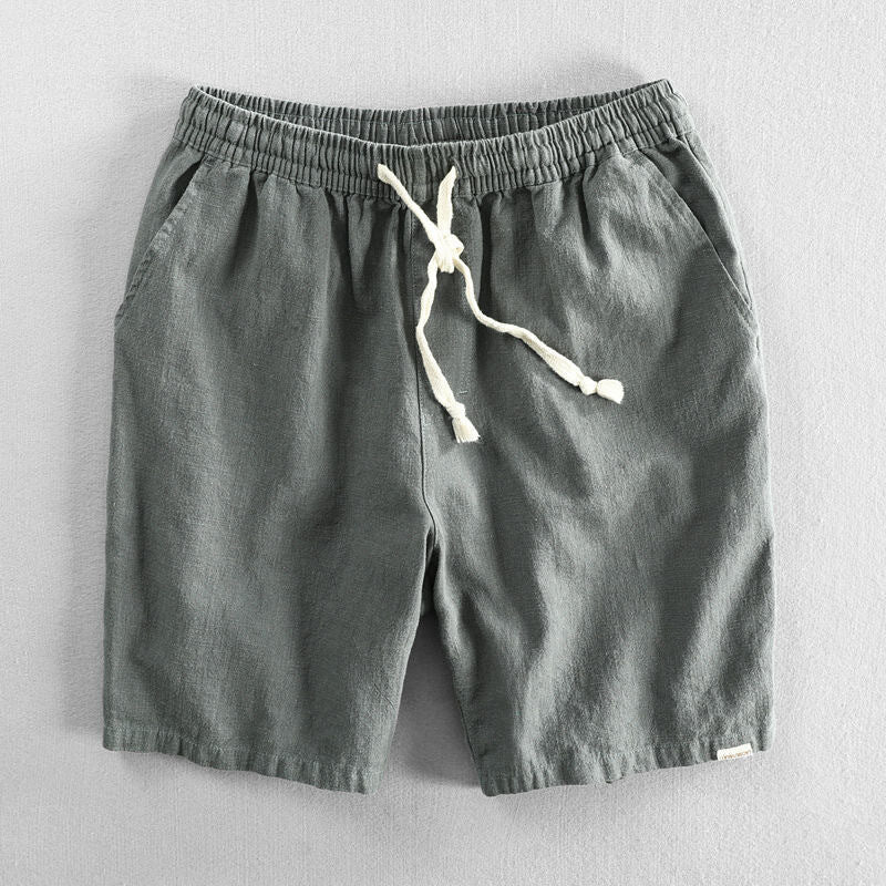 Short homme – coupe droite, taille élastique, poches