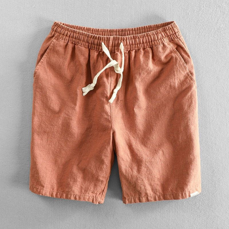 Short homme – coupe droite, taille élastique, poches
