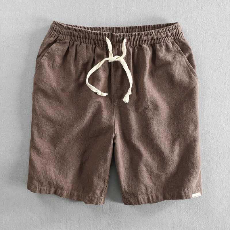 Short homme – coupe droite, taille élastique, poches