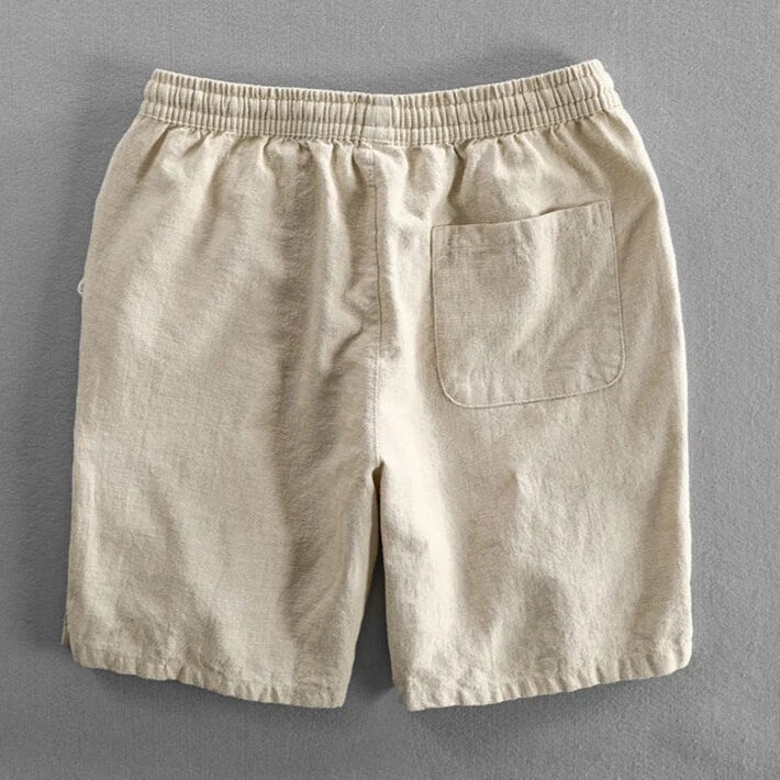 Short homme – coupe droite, taille élastique, poches