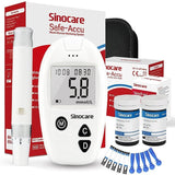 Sinocare Safe-Accu Bloedglucosemeter met 50/100/200 Teststrips Diabetes Testkit I