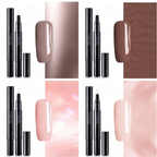 Stylo vernis gel pour nail art – pointe fine, coffret de quatre couleurs