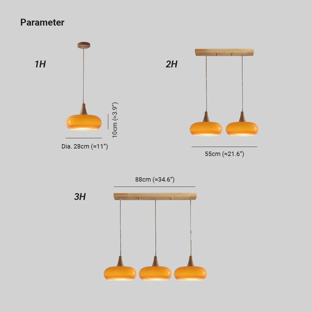 Suspension Charlotte – luminaire suspendu bois et verre