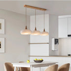 Suspension Charlotte – luminaire suspendu bois et verre