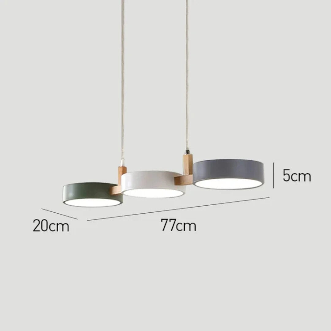 Suspension luminaire – Cylindres métalliques style scandinave