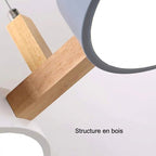 Suspension luminaire – Cylindres métalliques style scandinave