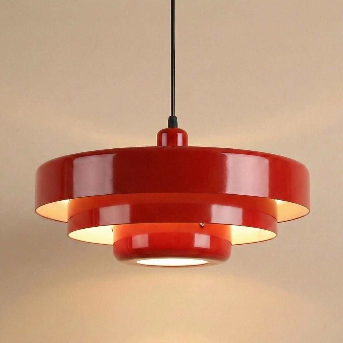 Suspension luminaire – design scandinave métal laqué