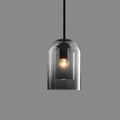 Suspension luminaire en verre teinté – scandinave épuré