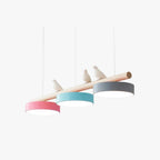 Suspension Oiseau – Luminaire dimmable design métal bois