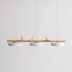 Suspension Oiseau – Luminaire dimmable design métal bois