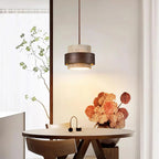 Suspension Perra en travertin – architecture bois et pierre