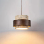 Suspension Perra en travertin – architecture bois et pierre