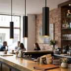 Suspension tube – Design minimaliste, finition noir mat