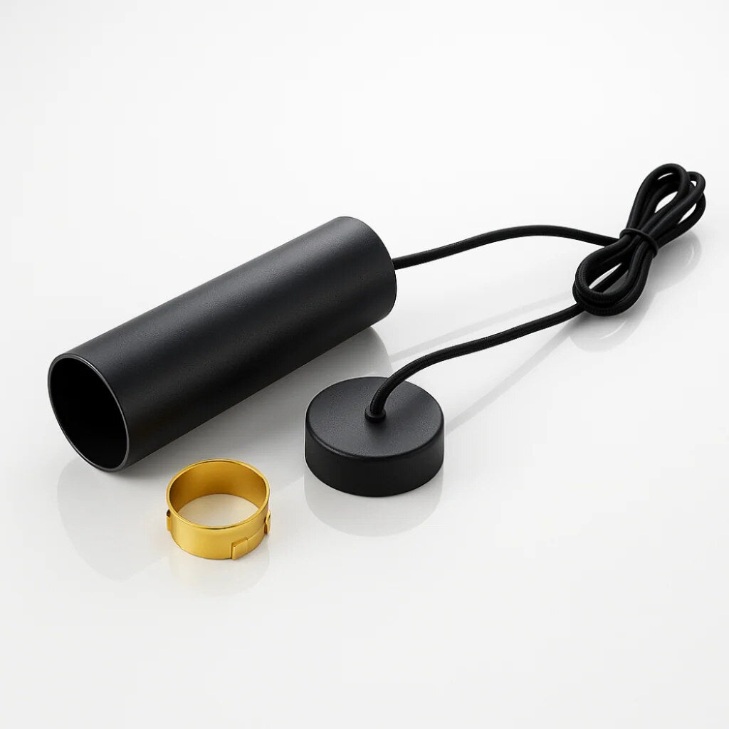 Suspension tube – Design minimaliste, finition noir mat