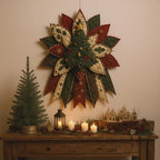 Tableau de Noël à fabriquer – pièces de tissu à assembler