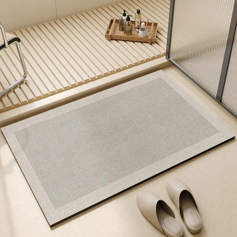 Tapis de bain absorbant – Séchage rapide et antidérapant