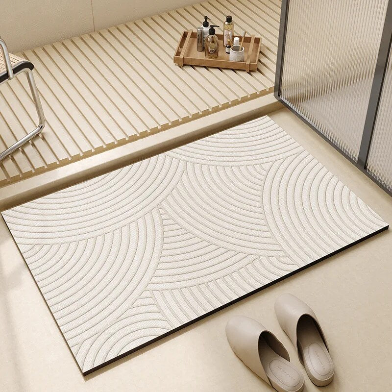 Tapis de bain absorbant – Séchage rapide et antidérapant