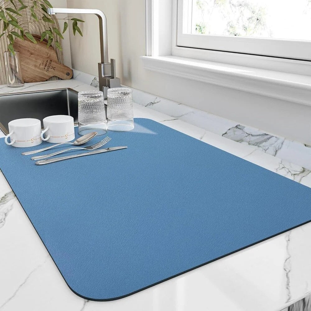 Tapis égouttoir pour vaisselle – diatomite absorbant