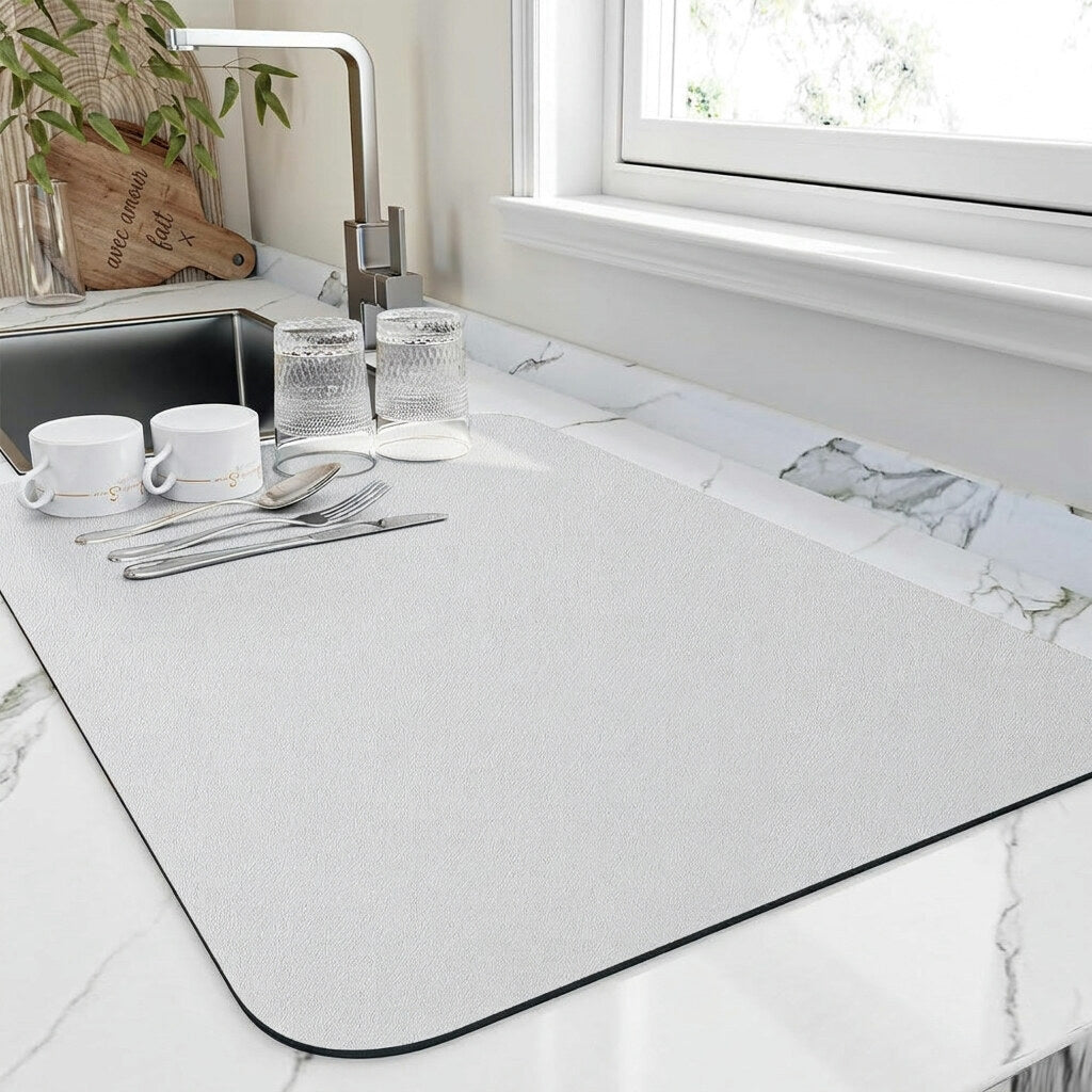 Tapis égouttoir pour vaisselle – diatomite absorbant