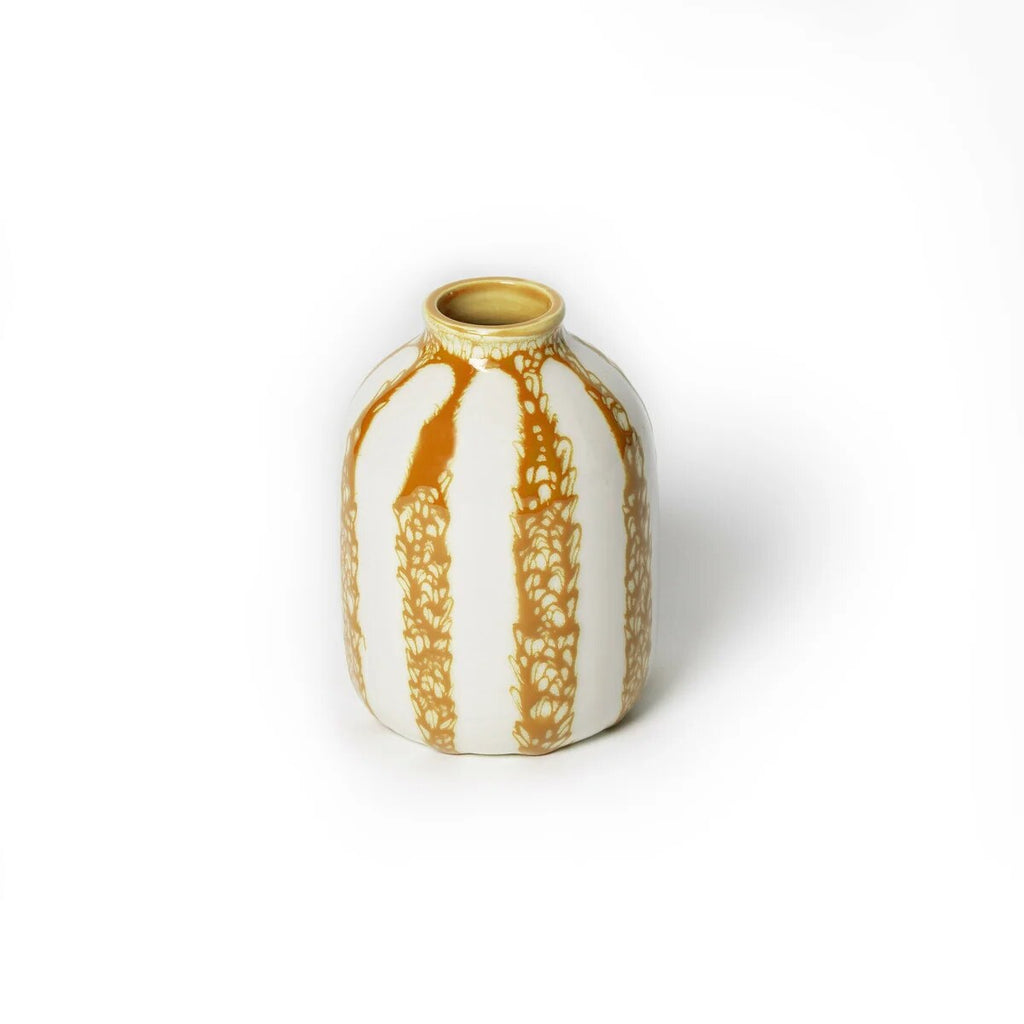 Vase rayé Riviera – céramique artisanale, cinq coloris