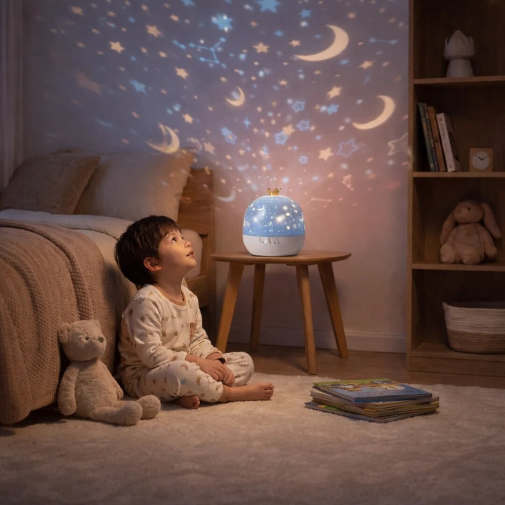 Veilleuse à projection – motifs lumineux sur le plafond