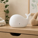Veilleuse baleine – silicone souple et tactile pour bébé