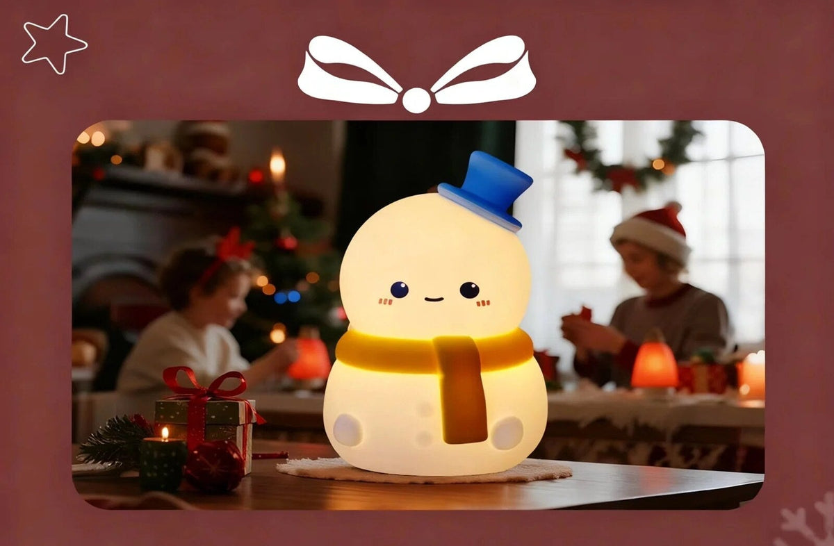 Veilleuse de Noël en silicone – tactile et rechargeable
