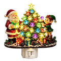 Veilleuse de Noël – luminaire strassé avec Père Noël