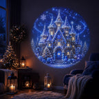 Veilleuse décorée avec projecteur – 8 motifs festifs