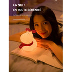 Veilleuse renne – silicone rechargeable, LED blanc chaud