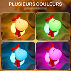 Veilleuse renne – silicone rechargeable, LED blanc chaud