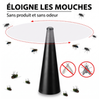 Ventilateur anti-mouches de table – rotation sur 360 degrés