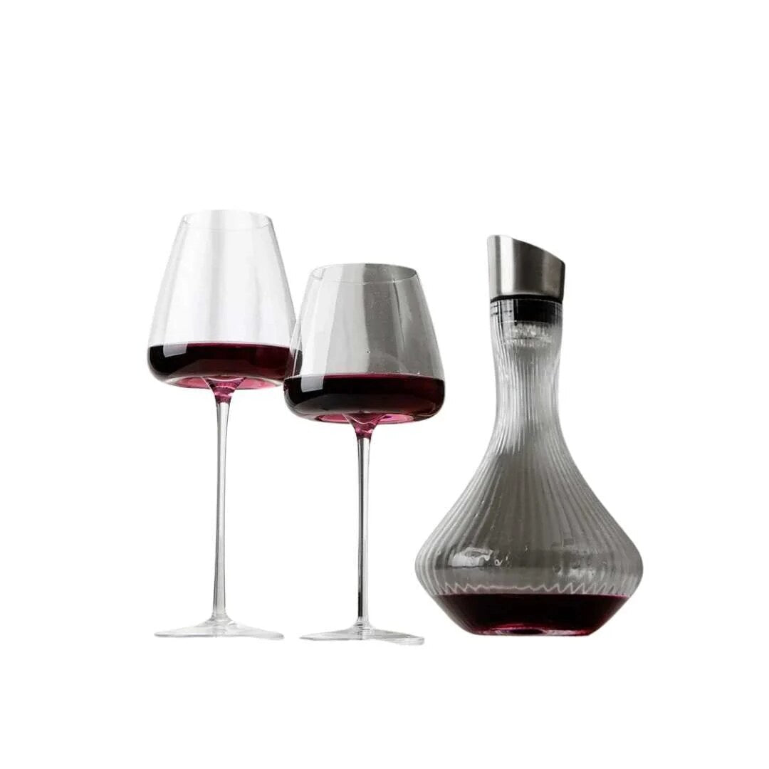 Verres à vin et champagne – cristal sans plomb, faits main